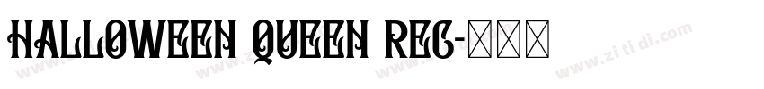 HALLOWEEN QUEEN Reg字体转换